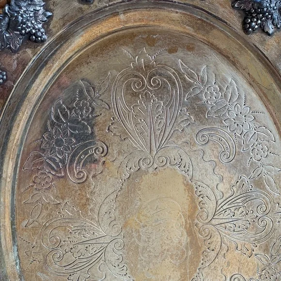 Vintage Serving Tray With Handles - Picture 6 of 14